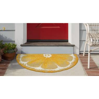 Bay Isle Home Brookstone Non Slip Floral Outdoor Doormat Reviews